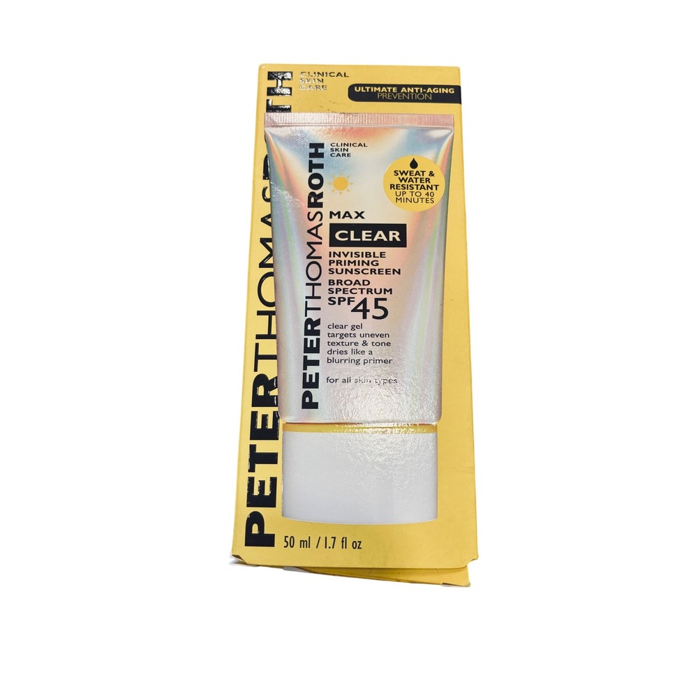 Peter Thomas Roth Max Clear Invisible Priming Sunscreen SPF 45 1.7oz 01/26